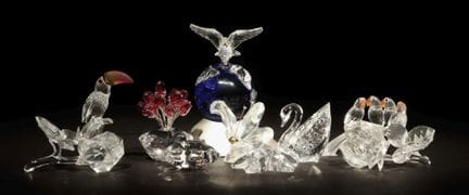 Ten-piece Swarovski decorative set, 20th century. 