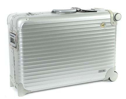 Maleta Rimowa de aluminio, de la colección «Luftha