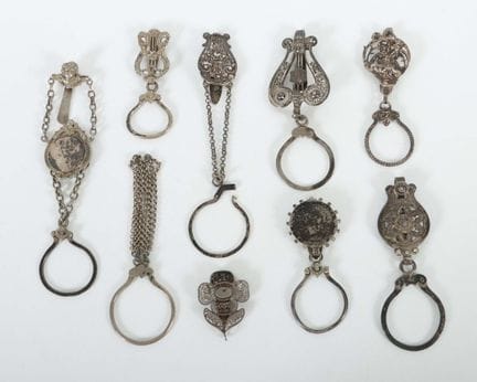 Colección de 9 hebillas de cinturón. Hacia 1900, 7