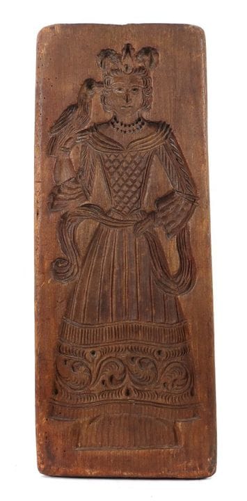 Rococo model dated 1779, fruitwood; a tall, rectan