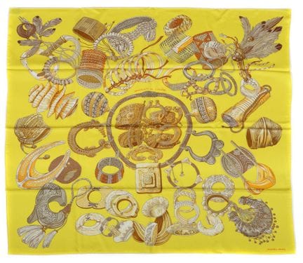 Pañuelo de seda de Hermès «Bracelets de Lumière», 