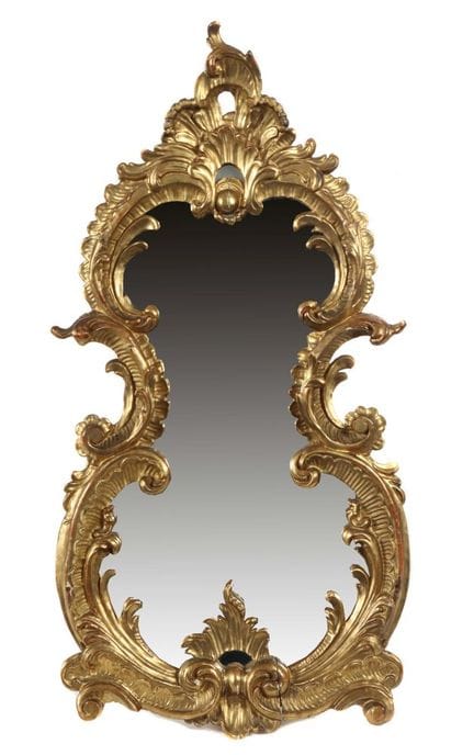 Wandspiegel im Barockstil 18./19. Jh., Holzrahmen 