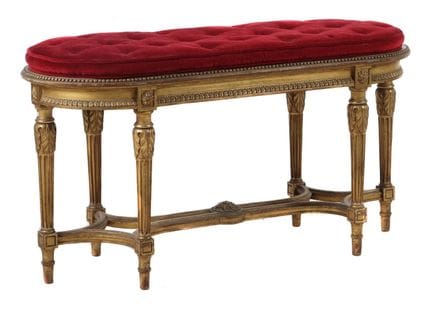Pagenbank im Louis XVI.-Stil Ende 19. Jh./Anfang 2