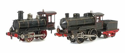 2 Dampflok´s Märklin, uralt, Spur 1, 1 x R 1021, B