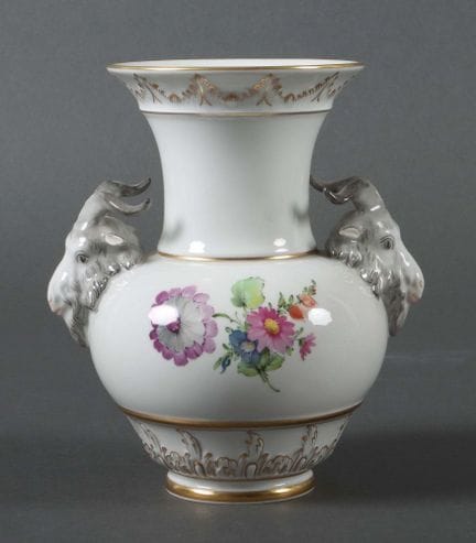 Ram's Head Vase by Friedrich Elias Meyer (design),