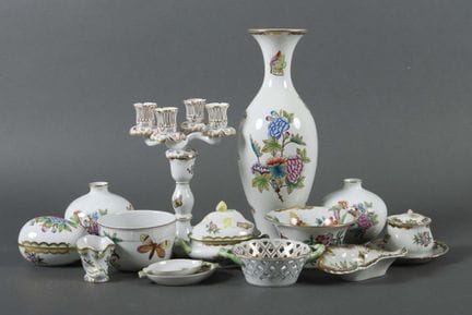 "Queen Victoria" tableware set, Herend, Hungary, 2
