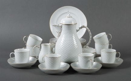 Ludwigsburg coffee set, 20th century. Consisting o