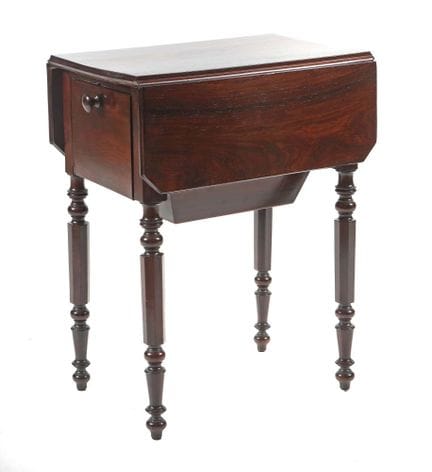 Pembroke-Nähtisch England, um 1900, Holztischchen,