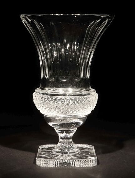 Crater vase; probably France, 20th century. Colorl
