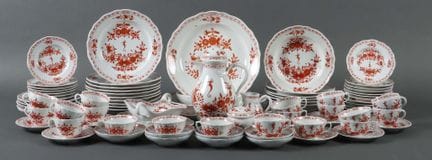 Eighty-two pieces from the “Indian Coral Red” Meis
