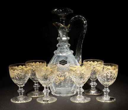 "Trianon Or" Saint Louis Southern Wine Set, second