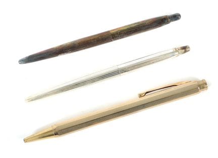 3 different writing instruments: Normix mechanical