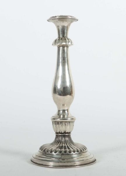 Single-flame Biedermeier candlestick, Vienna, ca. 