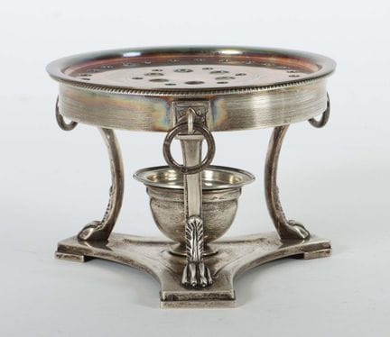 Henry Stratford tea warmer, London, 1898, sterling