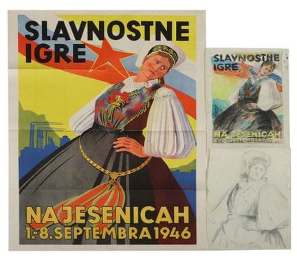 Bertele, 20th century, likely a Slovenian artist. 