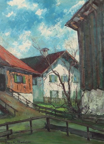 Baier, Hans K. Ulm 1918 - 1976 Oberstdorf, pittore