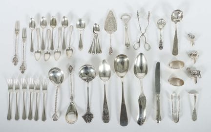 20th-century silver set, 800/830/833/925 silver &a