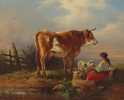 Schneider, Louis Amable 1824 - 1884. “Scena pastor