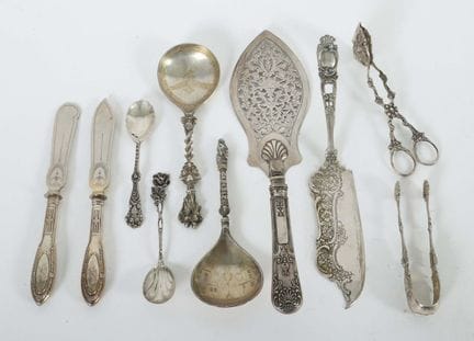 Collection of 19th- and 20th-century silverware, 8