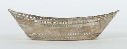 Openwork bowl, Germany, dated 1917, 800 silver, ap