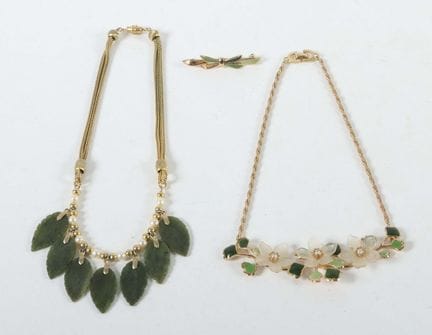 一套珠宝，部分出自克里斯汀·迪奥（Christian Dior），20世纪，时尚珠宝套装，包含一枚克