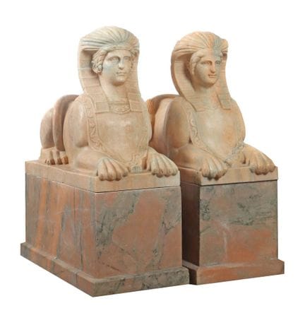 Two sphinx figures 20th/21st century, two sphinx f