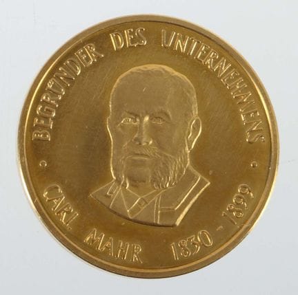 German gold commemorative medal, dated 1961, 986 g