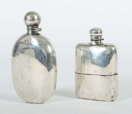 2 different hip flasks: 1 from Arthur &amp; John Z