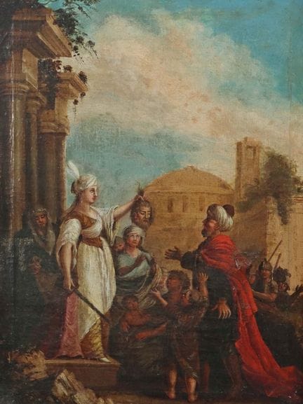 Pittore del XVIII secolo. “Giuditta con la testa d