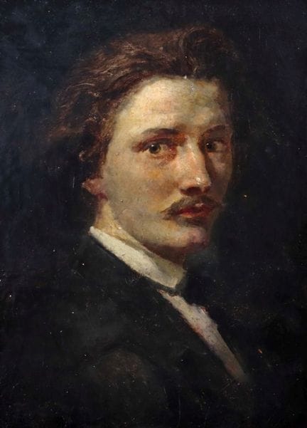 Monogrammista del XIX secolo. “Ritratto di uomo”, 