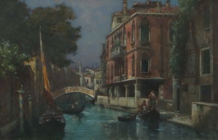 Frank, J. Artista del XX secolo. “Canale a Venezia