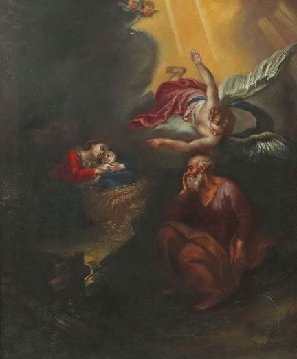 Pittore del XVIII secolo. “Il sogno di San Giusepp
