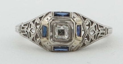 Bague sertie de diamants, XXe siècle, probablement