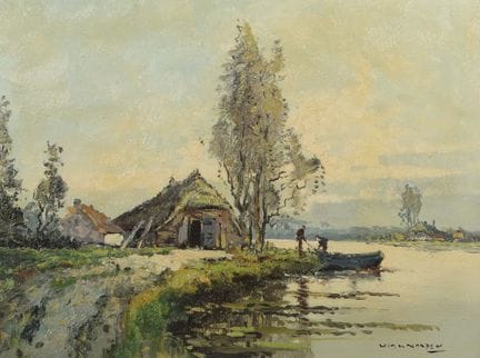 Norden, Wim (1917-2001), pittore olandese. “Pescat