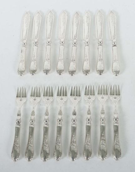 Fish cutlery set for 8 people, WMF, Geislingen, ea
