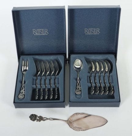 Cutlery set by Gebrüder Reiner, Krumbach, 20th cen
