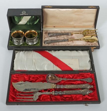 Collection of cutlery pieces from the early 20th c
