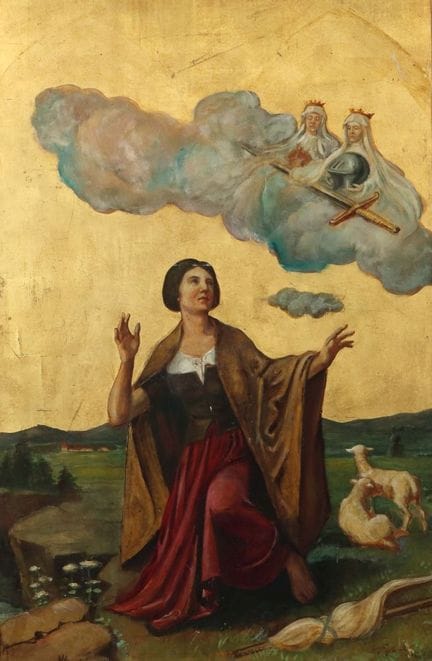 Pittore di chiese del XIX secolo. “Giovanna d’Arco