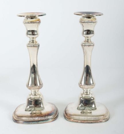 Pair of single-flame candlesticks, Germany, 20th c