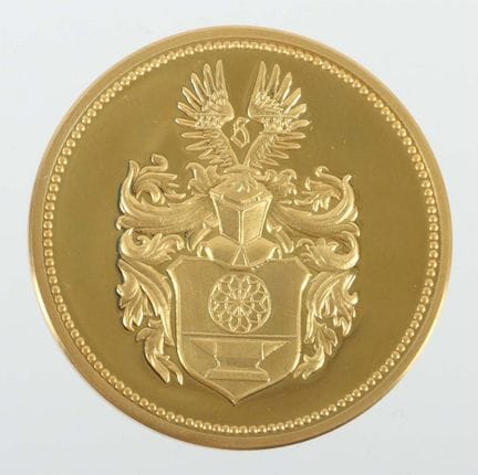 Germany Anniversary Gold Medal, dated 1982, 585 go