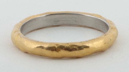 戒指  多里安·克莱普（Dorian Clepe），20/21世纪，950钯金与999黄金戒指，标有