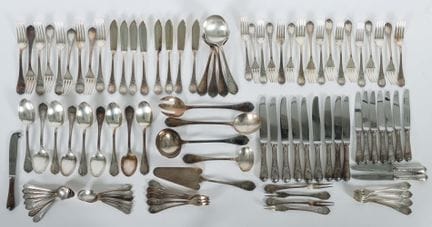 Dinner cutlery set for 9 people, Christofle, Paris