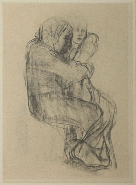 Käthe Kollwitz, born in Königsberg, Prussia, in 18