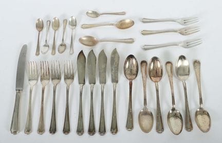 Gebrüder Reiner dinner cutlery set, Krumbach, 20th
