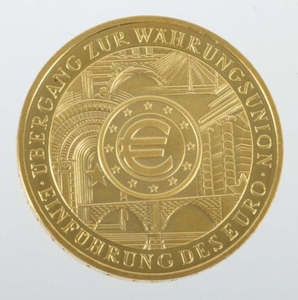 200-Euro Gold Coin, Germany, 2002, 999 gold, appro