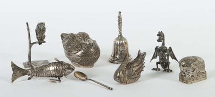 Assortment of silver and silver-plated items from 