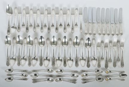 WMF dinnerware set, Geislingen, early 20th century