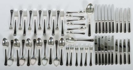 "Talisman" dinnerware set by Christofle, Paris, af