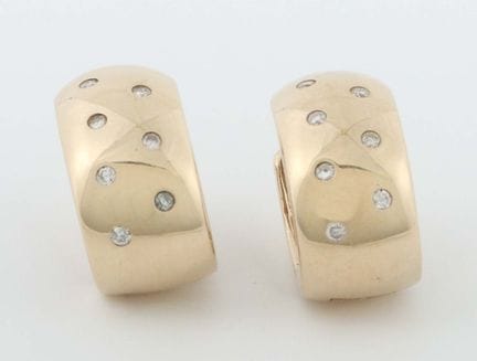 Paire de boucles d'oreilles, XXe siècle, paire de 