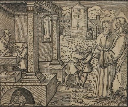 16th/17th-century printmaker. “Jesus’ Parable of t